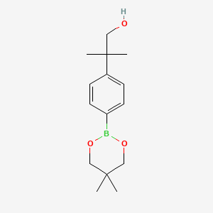 2-(4-(5,5-Dimethyl-1,3,2-dioxaborinan-2-yl)phenyl)-2-methylpropan-1-ol