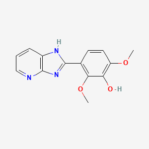 molecular formula C14H13N3O3 B8631846 3-(1H-Imidazo[4,5-b]pyridin-2-yl)-2,6-dimethoxyphenol CAS No. 89469-34-1