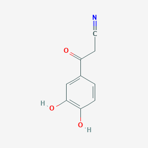 molecular formula C9H7NO3 B8631878 3,4-Dihydroxybenzoylacetonitrile 