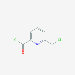 molecular formula C7H5Cl2NO B8631893 6-(chloromethyl)pyridine-2-carbonyl chloride 