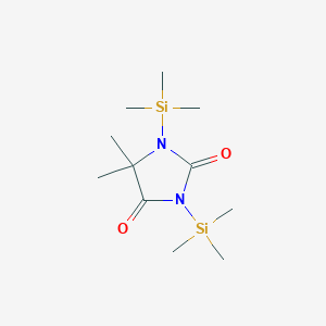 molecular formula C11H24N2O2Si2 B8631899 2,4-Imidazolidinedione, 5,5-dimethyl-1,3-bis(trimethylsilyl)- CAS No. 66448-28-0