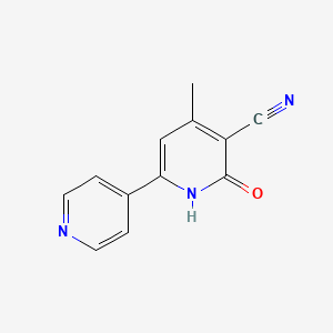 molecular formula C12H9N3O B8631925 4-Methyl-6-oxo-1,6-dihydro-2,4'-bipyridine-5-carbonitrile 