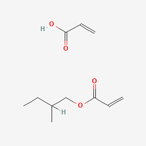 molecular formula C11H18O4 B8631929 2-Methylbutyl prop-2-enoate;prop-2-enoic acid CAS No. 66228-39-5