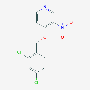 molecular formula C12H8Cl2N2O3 B8631945 4-[(2,4-Dichlorophenyl)methoxy]-3-nitropyridine CAS No. 882682-66-8