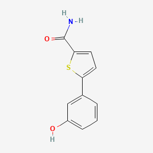 molecular formula C11H9NO2S B8631949 5-(3-Hydroxyphenyl)-2-thiophenecarboxamide 