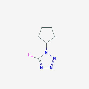 molecular formula C6H9IN4 B8631985 1-Cyclopentyl-5-iodo-1H-tetrazole CAS No. 919097-67-9
