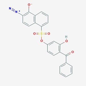 4-Benzoyl-3-hydroxyphenyl 6-diazo-5,6-dihydro-5-oxonaphthalene-1-sulphonate