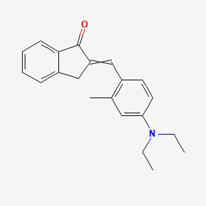B8632009 1H-Inden-1-one, 2-[[4-(diethylamino)-2-methylphenyl]methylene]-2,3-dihydro- CAS No. 71156-01-9