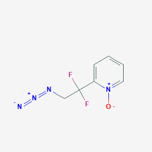 2-(2-Azido-1,1-difluoroethyl)-1-oxo-1lambda~5~-pyridine