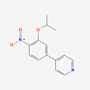 4-[4-Nitro-3-(propan-2-yloxy)phenyl]pyridine