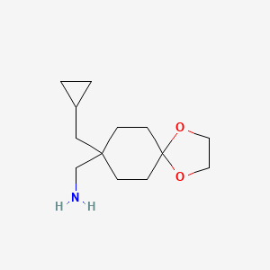 8-(Cyclopropylmethyl)-1,4-dioxaspiro[4.5]decane-8-methanamine
