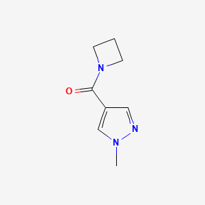 molecular formula C8H11N3O B8632181 Azetidin-1-yl-(1-methyl-1H-pyrazol-4-yl)-methanone 
