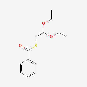 molecular formula C13H18O3S B8632240 S-(2,2-diethoxyethyl) benzenecarbothioate 