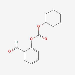 molecular formula C14H16O4 B8632328 cyclohexyl (2-formylphenyl) carbonate 