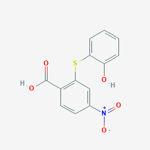 2-[(2-Hydroxyphenyl)sulfanyl]-4-nitrobenzoic acid