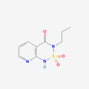 3-Propyl-2lambda~6~-pyrido[2,3-c][1,2,6]thiadiazine-2,2,4(1H,3H)-trione
