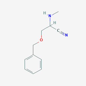 3-Benzyloxy-2-methylamino-propionitrile