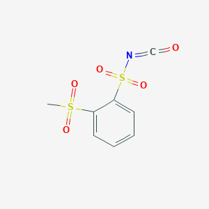 2-(Methanesulfonyl)benzene-1-sulfonyl isocyanate