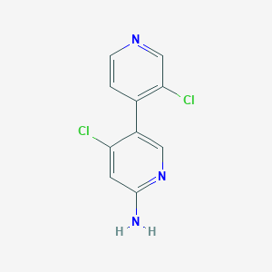 4-Chloro-5-(3-chloropyridin-4-yl)pyridin-2-amine