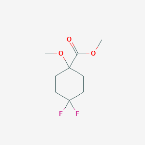 molecular formula C9H14F2O3 B8632530 Methyl 4,4-difluoro-1-methoxycyclohexanecarboxylate CAS No. 1447942-29-1