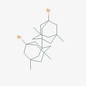 molecular formula C24H36Br2 B8632564 3,3'-Dibromo-5,5',7,7'-tetramethyl-1,1'-biadamantane 