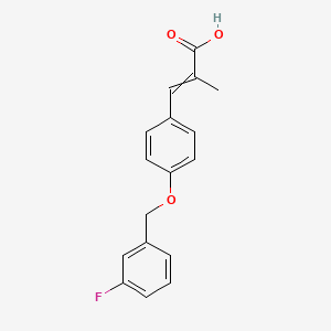 3-{4-[(3-Fluorophenyl)methoxy]phenyl}-2-methylprop-2-enoic acid
