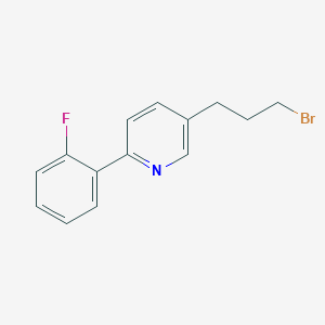 5-(3-Bromopropyl)-2-(2-fluorophenyl)pyridine
