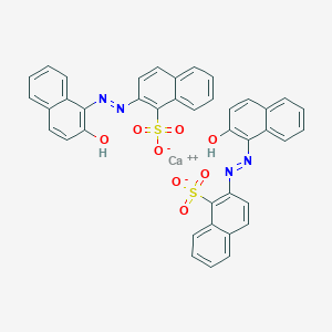 molecular formula C40H26CaN4O8S2 B086328 颜料红 49:2 CAS No. 1103-39-5