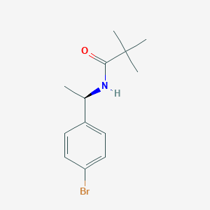 N-[(1R)-1-(4-bromophenyl)ethyl]-2,2-dimethylpropanamide