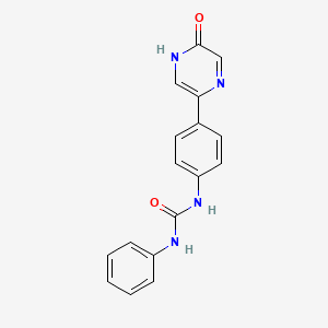 N-[4-(5-Oxo-4,5-dihydropyrazin-2-yl)phenyl]-N'-phenylurea