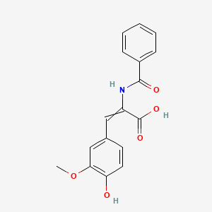 alpha-Benzamido-4-hydroxy-3-methoxy-cinnamic acid