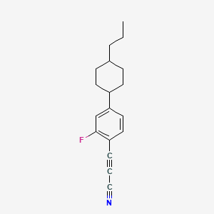 3-[2-Fluoro-4-(4-propylcyclohexyl)phenyl]prop-2-ynenitrile