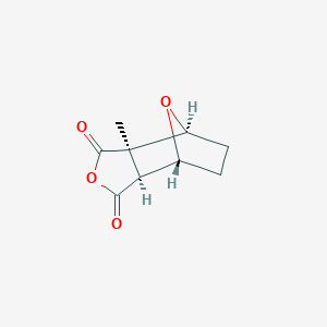 molecular formula C9H10O4 B086332 Hexahydro-3a-methyl-4,7-epoxyisobenzofuran-1,3-dione, (3a-alpha,4-beta,7-beta,7a-alpha)- CAS No. 11043-72-4