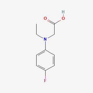 molecular formula C10H12FNO2 B8633280 ethyl N-(4-fluorophenyl)glycine 
