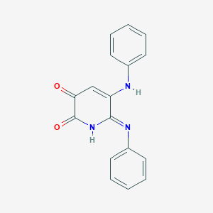 2,3-Pyridinedione, 5,6-bis(phenylamino)-