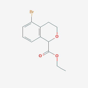 molecular formula C12H13BrO3 B8633349 Ethyl 5-bromoisochroman-1-carboxylate 