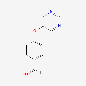 4-(Pyrimidin-5-yloxy)benzaldehyde