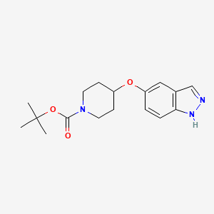 1-Piperidinecarboxylic acid,4-(1h-indazol-5-yloxy)-,1,1-dimethylethyl ester