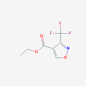 molecular formula C7H6F3NO3 B8633406 3-Trifluoromethyl-isoxazole-4-carboxylic acid ethyl ester 