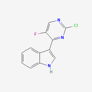 3-(2-chloro-5-fluoropyrimidin-4-yl)-1H-indole