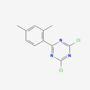 molecular formula C11H9Cl2N3 B8633424 2,4-Dichloro-6-(2,4-dimethylphenyl)-1,3,5-triazine CAS No. 91064-30-1