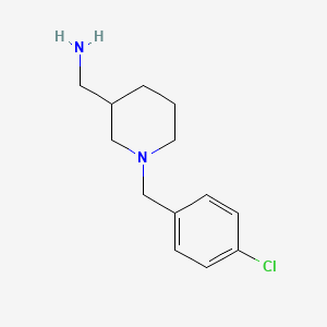 molecular formula C13H19ClN2 B8633499 3-Aminomethyl-1-(p-chlorobenzyl)piperidine 