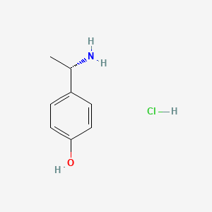 molecular formula C8H12ClNO B8633505 (S)-4-(1-aminoethyl)phenol hydrochloride 