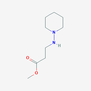 molecular formula C9H18N2O2 B8633518 3-(Piperidin-1-ylamino)-propionic acid methyl ester 