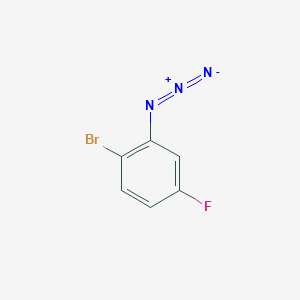 molecular formula C6H3BrFN3 B8633551 2-Azido-1-bromo-4-fluorobenzene 