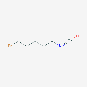 molecular formula C6H10BrNO B8633593 1-Bromo-5-isocyanatopentane 