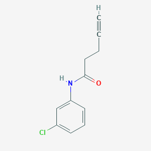 N-(3-chlorophenyl)pent-4-ynamide