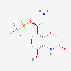 (R)-8-(2-amino-1-((tert-butyldimethylsilyl)oxy)ethyl)-5-hydroxy-2H-benzo[b][1,4]oxazin-3(4H)-one