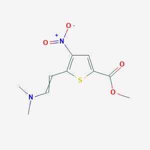 molecular formula C10H12N2O4S B8633667 Methyl 5-(2-dimethylaminovinyl)-4-nitrothiophene-2-carboxylate 