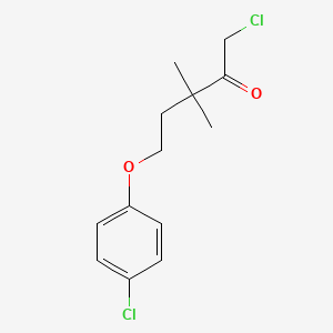 1-Chloro-5-(4-chlorophenoxy)-3,3-dimethylpentan-2-one